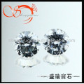 clear white round cut aaa cubic zirconia crystal gems synthetic loose diamonds(CZRD0015(3))